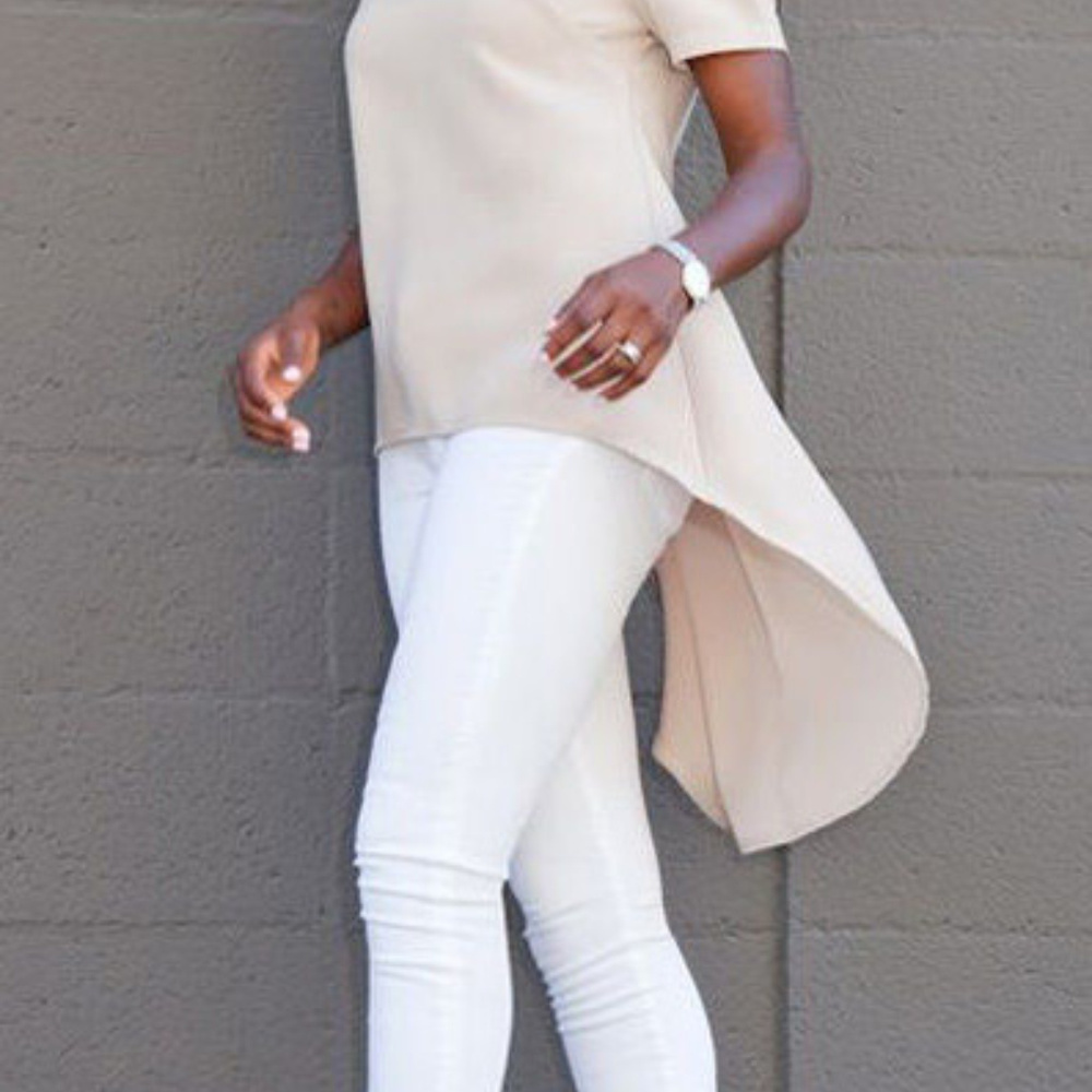 Women-Chiffon-round-neck-Top-Long-Sleeve-Shirt - Picture 2 of 3